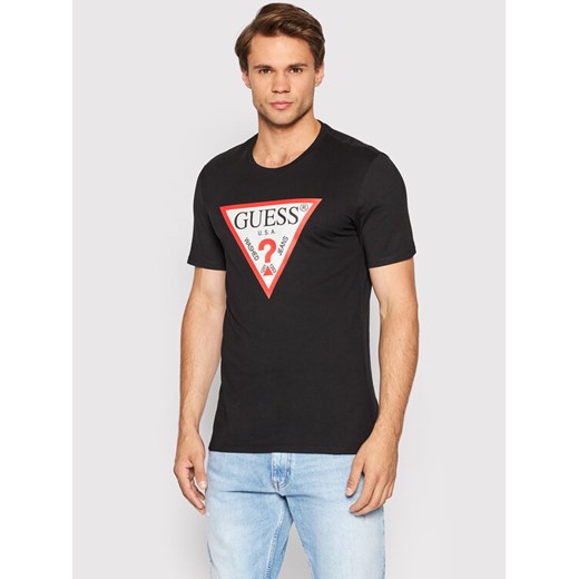 Guess T-Shirt M2YI71 I3Z11 Czarny Slim Fit ze sklepu MODIVO w kategorii T-shirty męskie - zdjęcie 184701836