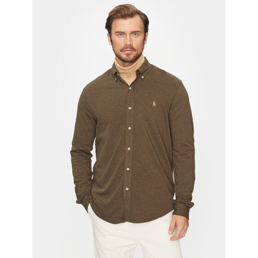 Polo Ralph Lauren Koszula 710654408111 Zielony Regular Fit ze sklepu MODIVO w kategorii Koszule męskie - zdjęcie 184701887
