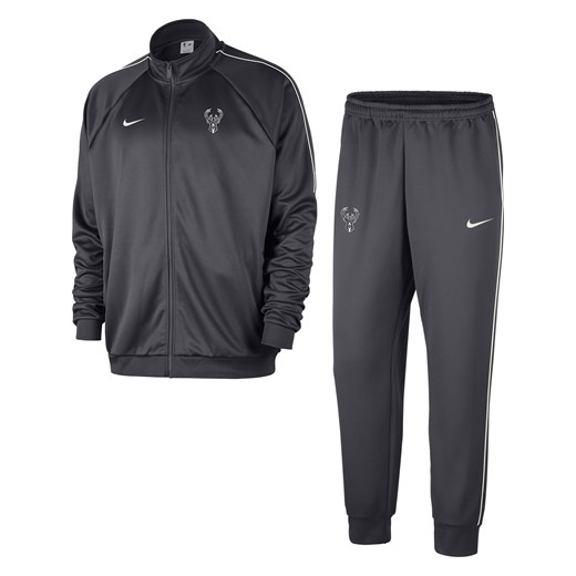 Dres męski NBA Nike Milwaukee Bucks Club Courtside - Szary ze sklepu Nike poland w kategorii Dresy męskie - zdjęcie 184704216