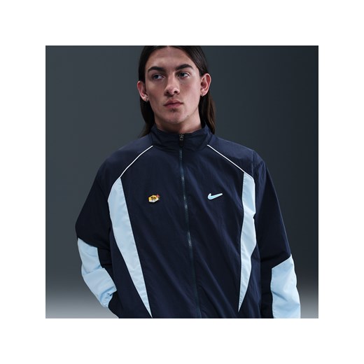 Męska bluza dresowa z tkaniny Nike Sportswear - Niebieski ze sklepu Nike poland w kategorii Bluzy męskie - zdjęcie 184704226