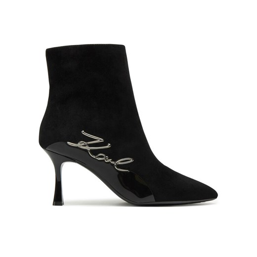 Botki KARL LAGERFELD KL32744 Czarny ze sklepu eobuwie.pl w kategorii Botki - zdjęcie 184705255