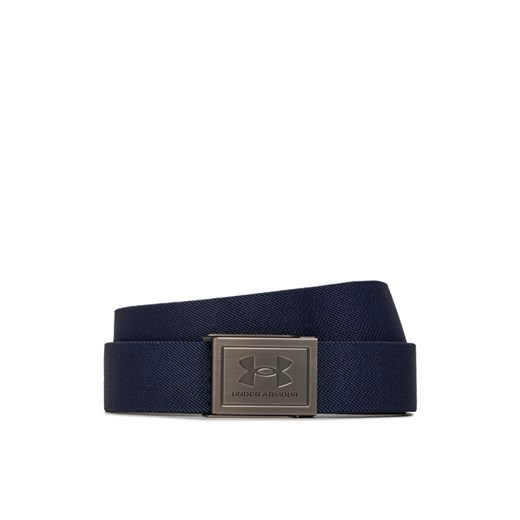 Pasek Męski Under Armour M Stretch Webbing Belt 1383935-410 Granatowy ze sklepu eobuwie.pl w kategorii Paski męskie - zdjęcie 184705258