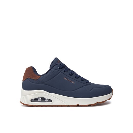 Sneakersy Skechers Uno - Suited On Air 183004 Granatowy ze sklepu eobuwie.pl w kategorii Buty sportowe męskie - zdjęcie 184705327