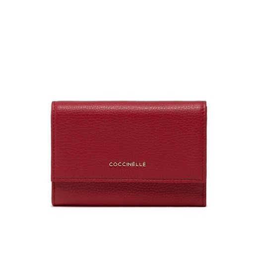 Duży Portfel Damski Coccinelle MW5 Metallic Soft E2 MW5 11 66 01 Czerwony ze sklepu eobuwie.pl w kategorii Portfele damskie - zdjęcie 184705367
