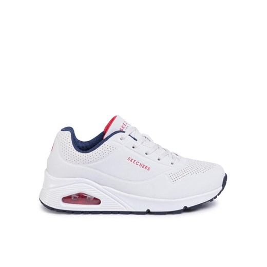 Sneakersy Skechers Uno Stand On Air 73690/WNVR Biały ze sklepu eobuwie.pl w kategorii Buty sportowe damskie - zdjęcie 184705405