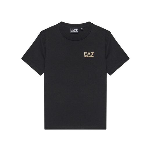 EA7 Emporio Armani T-Shirt 7B000020 AF10378 MC004 Czarny Regular Fit ze sklepu MODIVO w kategorii T-shirty chłopięce - zdjęcie 184706719