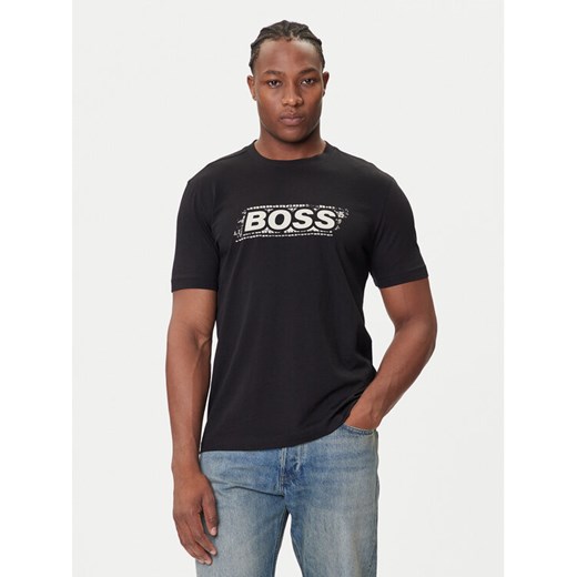 BOSS T-Shirt Te_Wheel 50546381 Czarny Regular Fit ze sklepu MODIVO w kategorii T-shirty męskie - zdjęcie 184706738