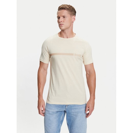 BOSS T-Shirt 50517970 Beżowy Slim Fit ze sklepu MODIVO w kategorii T-shirty męskie - zdjęcie 184706746