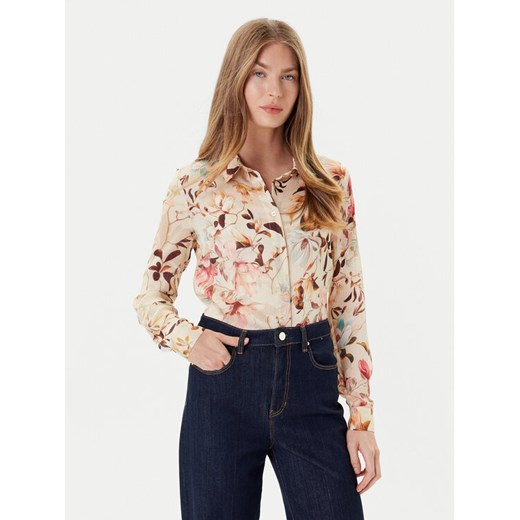 Guess Koszula W5YH0X WDW82 Beżowy Regular Fit ze sklepu MODIVO w kategorii Koszule damskie - zdjęcie 184706766