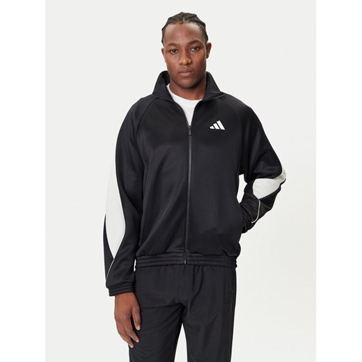 adidas Bluza Stadium JN1821 Czarny Loose Fit ze sklepu MODIVO w kategorii Bluzy męskie - zdjęcie 184706769
