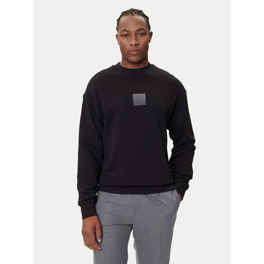 HUGO Bluza Dusplited 50542847 Czarny Relaxed Fit ze sklepu MODIVO w kategorii Bluzy męskie - zdjęcie 184706777