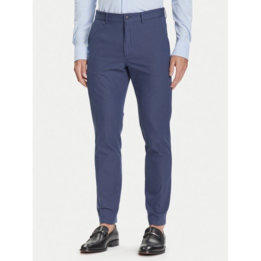 BOSS Chinosy P-Kaiton1 50543945 Błękitny Slim Fit ze sklepu MODIVO w kategorii Spodnie męskie - zdjęcie 184706786
