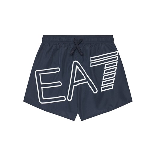 EA7 Emporio Armani Szorty kąpielowe 7B000109 AF17231 UB102 Granatowy Regular Fit ze sklepu MODIVO w kategorii Kąpielówki chłopięce - zdjęcie 184706839