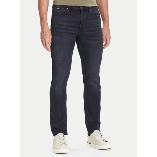 BOSS Jeansy P-Delaware 50546919 Czarny Slim Fit ze sklepu MODIVO w kategorii Jeansy męskie - zdjęcie 184706856