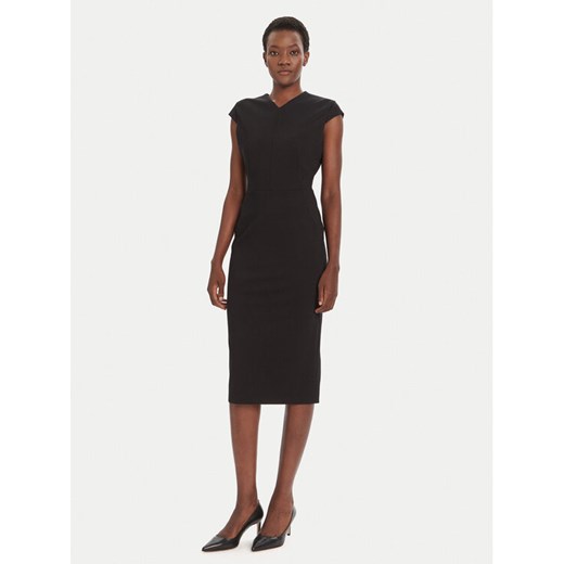 BOSS Sukienka koktajlowa Dulisa 50541987 Czarny Slim Fit ze sklepu MODIVO w kategorii Sukienki - zdjęcie 184706875