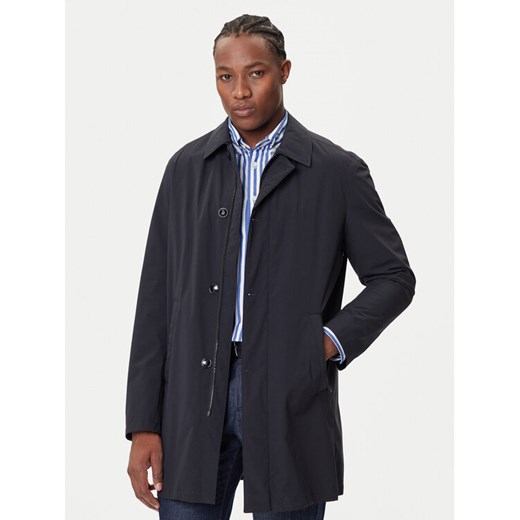 Bugatti Płaszcz przejściowy 535400-59030 Granatowy Slim Fit ze sklepu MODIVO w kategorii Płaszcze męskie - zdjęcie 184706879