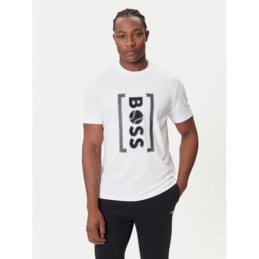 BOSS T-Shirt Iconic TL 50543905 Biały Relaxed Fit ze sklepu MODIVO w kategorii T-shirty męskie - zdjęcie 184706888