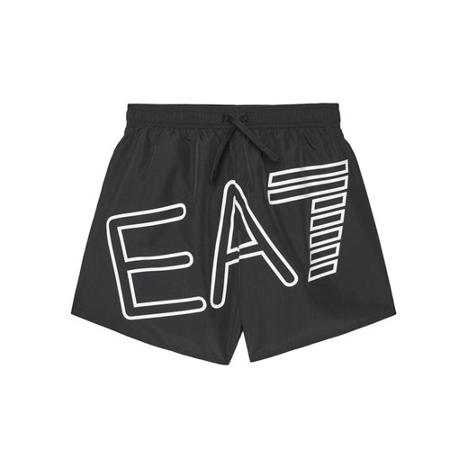 EA7 Emporio Armani Szorty kąpielowe 7B000109 AF17231 UC001 Czarny Regular Fit ze sklepu MODIVO w kategorii Kąpielówki chłopięce - zdjęcie 184706916