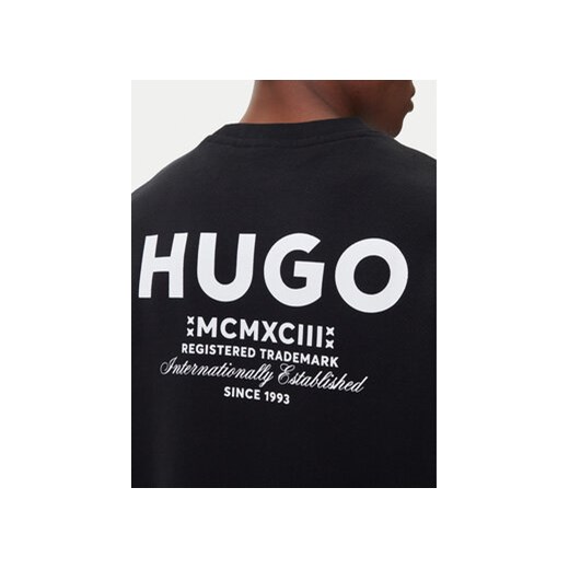 HUGO Bluza Naviu 50510732 Czarny Loose Fit L MODIVO