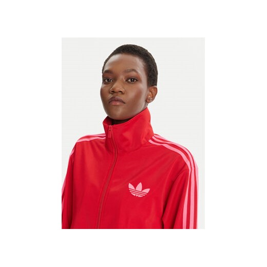 adidas Bluza adicolor Classic Firebird JW3665 Czerwony Loose Fit M MODIVO