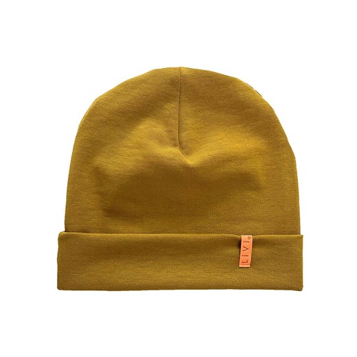 LiVi Czapka beanie &quot;Curry&quot; w kolorze jasnobrązowym ze sklepu Limango Polska w kategorii Czapki dziecięce - zdjęcie 184708218