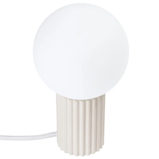 Beżowa jasna lampa stołowa - K601-Buble ze sklepu Edinos.pl w kategorii Lampy stołowe - zdjęcie 184708467