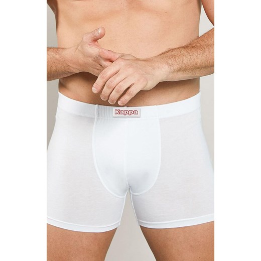 Bokserki męskie bawełniane białe plus size Kappa K1201, Kolor biały, Rozmiar 3XL, Kappa ze sklepu Intymna w kategorii Majtki męskie - zdjęcie 184708538