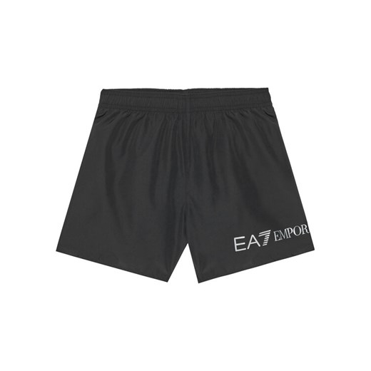 EA7 Emporio Armani Szorty kąpielowe 7B000109 AF13049 MC026 Czarny Regular Fit ze sklepu MODIVO w kategorii Kąpielówki chłopięce - zdjęcie 184709758
