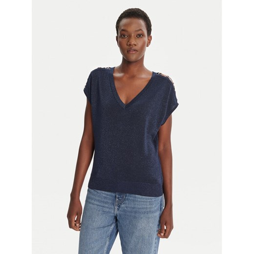 Morgan Bluzka 242-MRING Granatowy Relaxed Fit ze sklepu MODIVO w kategorii Bluzki damskie - zdjęcie 184709769