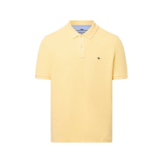 Fynch-Hatton Męska koszulka polo Mężczyźni Bawełna kukurydziany jednolity ze sklepu vangraaf w kategorii T-shirty męskie - zdjęcie 184710056