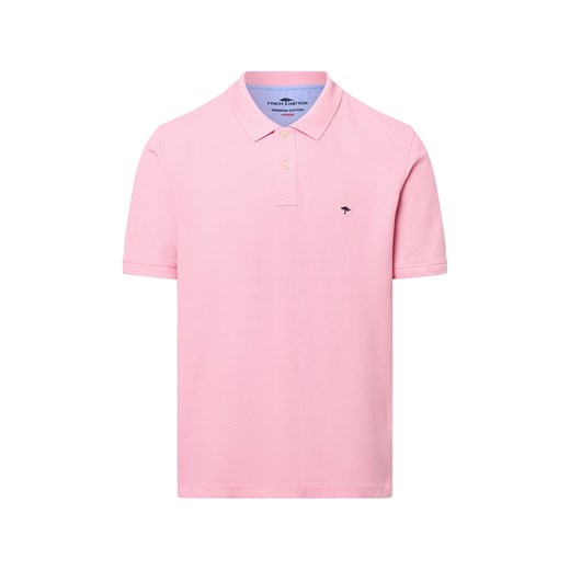 Fynch-Hatton Męska koszulka polo Mężczyźni Bawełna różowy jednolity ze sklepu vangraaf w kategorii T-shirty męskie - zdjęcie 184710057