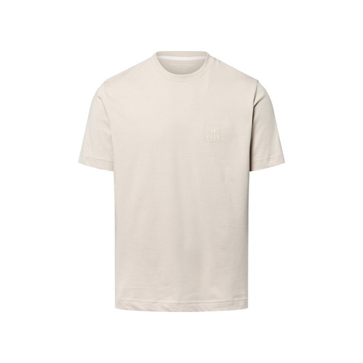 Marc O'Polo Koszulka męska Mężczyźni Bawełna kitt jednolity ze sklepu vangraaf w kategorii T-shirty męskie - zdjęcie 184710065