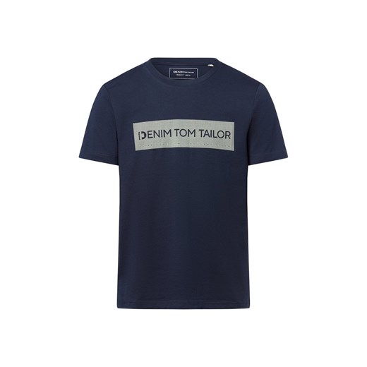 Tom Tailor Denim Koszulka męska Mężczyźni Bawełna granatowy nadruk ze sklepu vangraaf w kategorii T-shirty męskie - zdjęcie 184710085