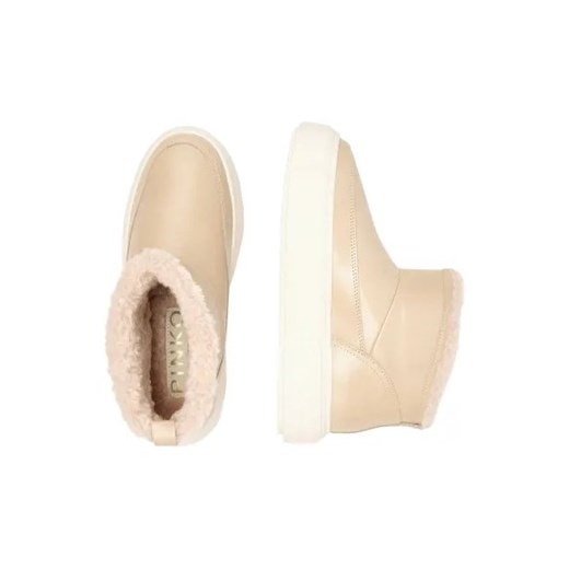 Pinko Skórzane śniegowce YOKO 22 | shearling Pinko 40 Gomez Fashion Store