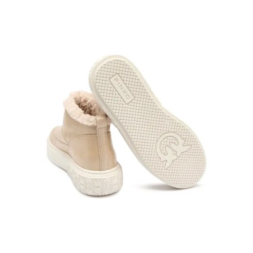 Pinko Skórzane śniegowce YOKO 22 | shearling Pinko 37 Gomez Fashion Store