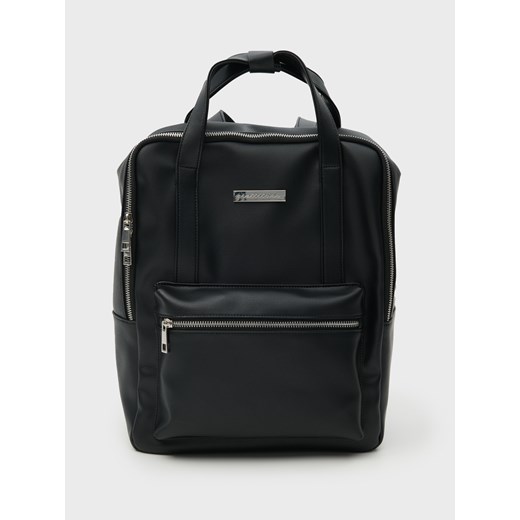 Sinsay - Plecak z imitacji skóry - czarny Sinsay One Size Sinsay