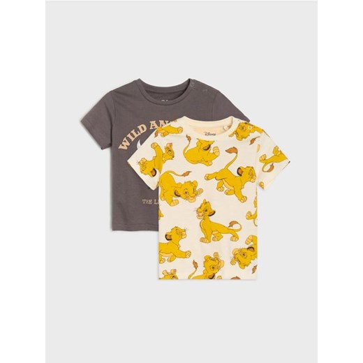 Sinsay - Koszulki 2 pack The Lion King - szary - id: 813AC-90X - marki Sinsay - 184711999 Sinsay - Koszulki 2 pack The Lion King - szary ze sklepu Sinsay w kategorii T-shirty chłopięce - zdjęcie 184711999