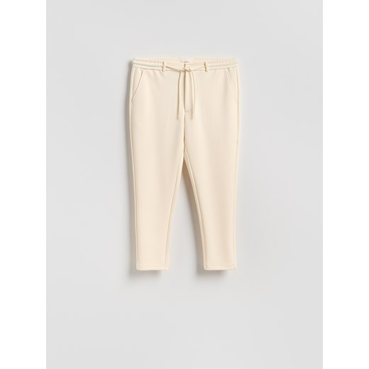 Reserved - Spodnie chino slim fit - złamana biel Reserved L Reserved okazja