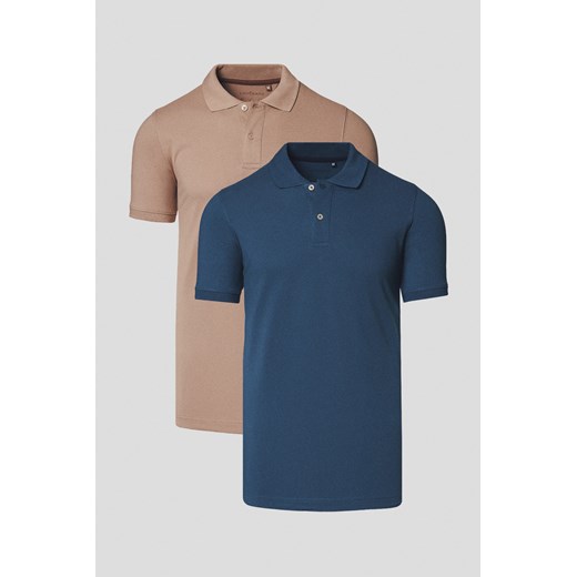 Zestaw 2 Koszulek Polo Bawełnianych Cassian ze sklepu Lancerto S.A. w kategorii T-shirty męskie - zdjęcie 184712287