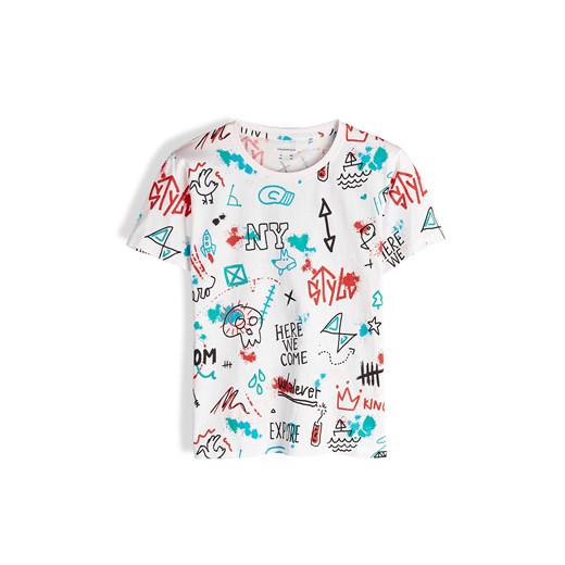 GATE Bawełniana koszulka z nadrukiem 8Y ze sklepu gateshop w kategorii T-shirty chłopięce - zdjęcie 184712428