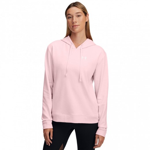 Damska bluza dresowa nierozpinana z kapturem Under Armour UA Rival Terry Hoodie Under Armour XS promocyjna cena Sportstylestory.com