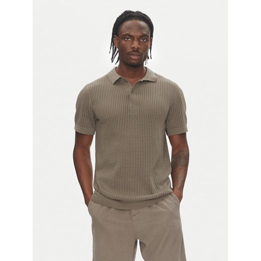 Lindbergh Polo 30-804126 Beżowy Relaxed Fit XL MODIVO
