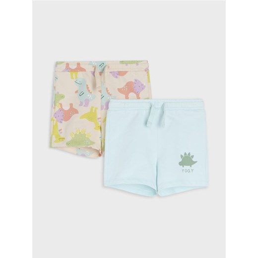 Sinsay - Szorty 2 pack - kremowy ze sklepu Sinsay w kategorii Odzież dla niemowląt - zdjęcie 184720315