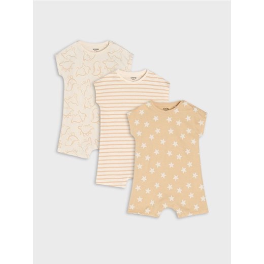 Sinsay - Rampersy 3 pack - kremowy ze sklepu Sinsay w kategorii Odzież dla niemowląt - zdjęcie 184720337