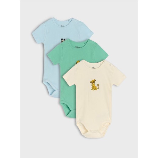 Sinsay - Body 3 pack Mickey Mouse - błękitny ze sklepu Sinsay w kategorii Odzież dla niemowląt - zdjęcie 184720485