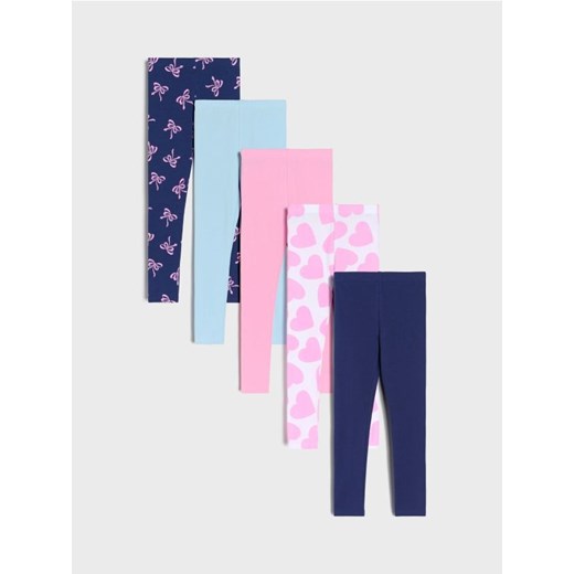 Sinsay - Legginsy 5 pack - wielobarwny ze sklepu Sinsay w kategorii Spodnie dziewczęce - zdjęcie 184720486