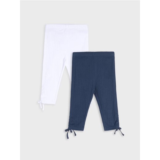 Sinsay - Legginsy z prążkowanej dzianiny 2 pack - wielobarwny ze sklepu Sinsay w kategorii Spodnie chłopięce - zdjęcie 184720567
