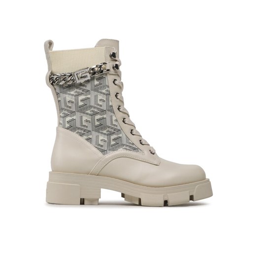 Botki Guess Madiera FL7MDR ELE10 Beżowy ze sklepu eobuwie.pl w kategorii Workery damskie - zdjęcie 184720776