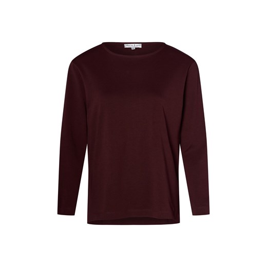 Marie Lund Koszula damska Kobiety Bawełna bordowy jednolity ze sklepu vangraaf w kategorii Bluzki damskie - zdjęcie 184721326