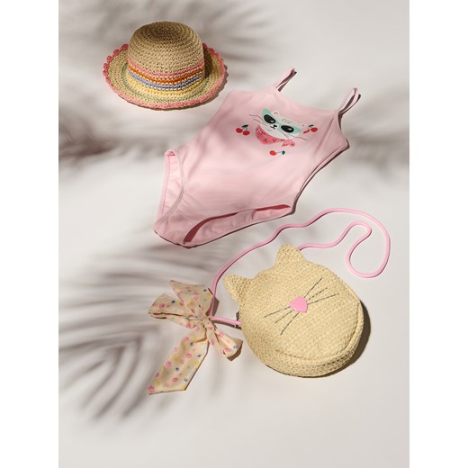 Reserved - Jednoczęściowy kostium kąpielowy - różowy Reserved 98/104 (2-4 lata) wyprzedaż Reserved